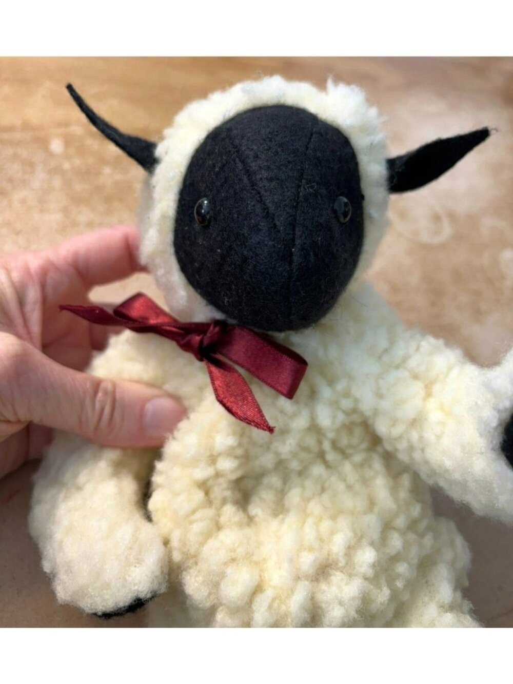 BOYDS COLLECTION Black Face Sheep Plush 1989 Vintage